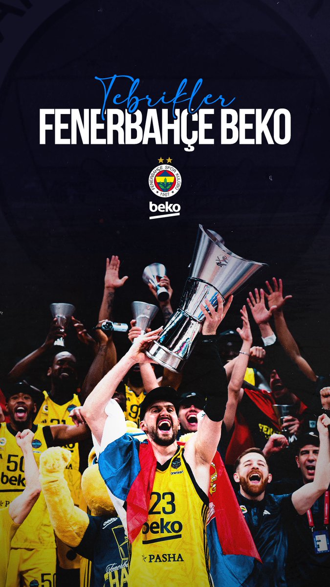 Tebrikler Fenerbahçe Beko🏆💛💙