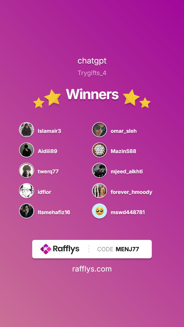 GIVEAWAY ENDED The winners are: 🥳

1. <a href="/Islamair3/">Islam air</a>
2. <a href="/omar_sleh/">Omar</a>
3. <a href="/Aidiii89/">عادل ™¶</a>
4. <a href="/MazinS88/">M The King</a>
5. <a href="/twerq77/">الطويرقي 🐪🦾</a>
6. <a href="/mjeed_alkhti/">مجيد الخاطي</a>
7. <a href="/idfior/">violet</a>
8. <a href="/forever_hmoody/">Ahmed 💛 🇸🇦 🇦🇪</a>
9. <a href="/Itsmehafiz16/">Don</a>
10. <a href="/mswd448781/">مسعود</a>