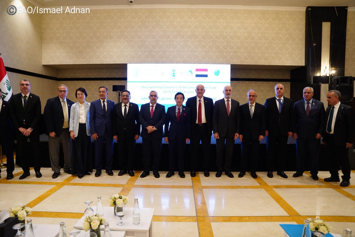 Honoured to launch Iraq’s first @TheGCF-funded project with <a href="/FAO/">Food and Agriculture Organization</a>, advancing climate-resilient agriculture through smart irrigation, solar energy, and women’s empowerment. A milestone for resilience, recovery &amp; the #4Betters. Together, we leave no one behind.