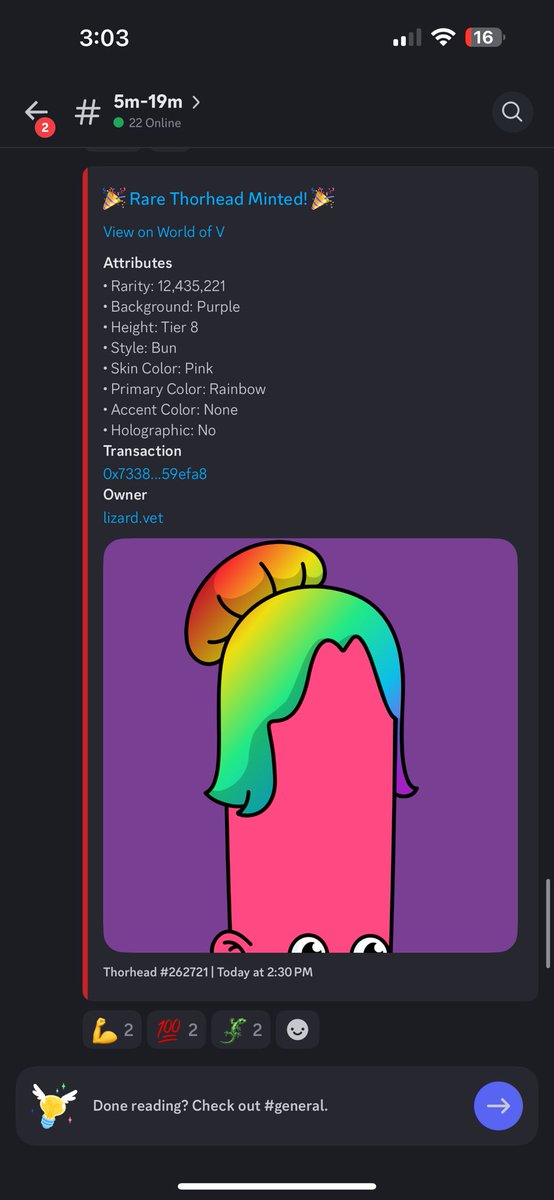 So why has <a href="/Thorheads/">Thorhead</a> taken over <a href="/vechainofficial/">VeChain</a> NFTS as top dog? We have rewards. We have community. It’s early. You are not awake.

<a href="/fistsofdiamond/">Fubar</a> <a href="/Importkid83/">Nathanael Powrie</a> #mintparty