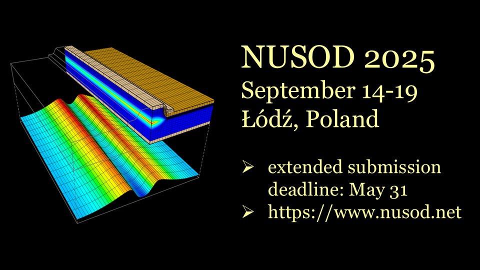 Extended abstract submission deadline at nusod.net/lodz-2025/auth…