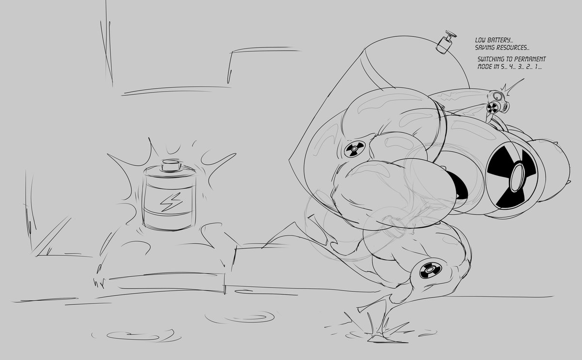 RoboDragonDemon's tweet image. Rubber Danger! A 96 page sequence about latex drones and robot stuff o3o