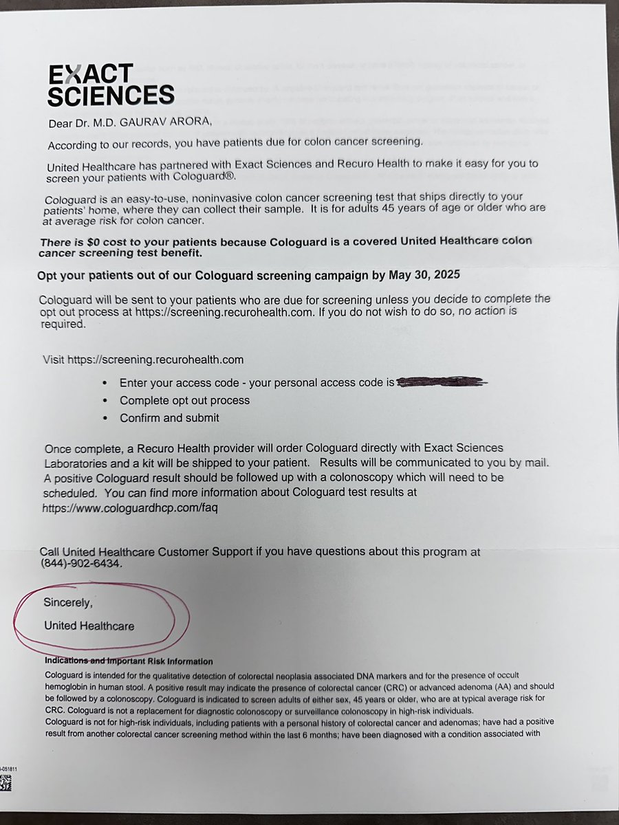 Gaurav Arora, MD, MS, AGAF (@aiims1994) on Twitter photo Dear <a href="/UHC/">UnitedHealthcare</a>, please stay in your lane! You are an insurance provider, not a doctor. My patients and I can decide which colon cancer screening test to perform without your uncalled for interference in medical decision-making!
<a href="/TexasGastros/">Texas Society for Gastroenterology and Endoscopy</a> <a href="/AmCollegeGastro/">ACG</a> <a href="/AmerGastroAssn/">American Gastroenterological Association (AGA)</a> Dear <a href="/UHC/">UnitedHealthcare</a>, please stay in your lane! You are an insurance provider, not a doctor. My patients and I can decide which colon cancer screening test to perform without your uncalled for interference in medical decision-making!
<a href="/TexasGastros/">Texas Society for Gastroenterology and Endoscopy</a> <a href="/AmCollegeGastro/">ACG</a> <a href="/AmerGastroAssn/">American Gastroenterological Association (AGA)</a>
