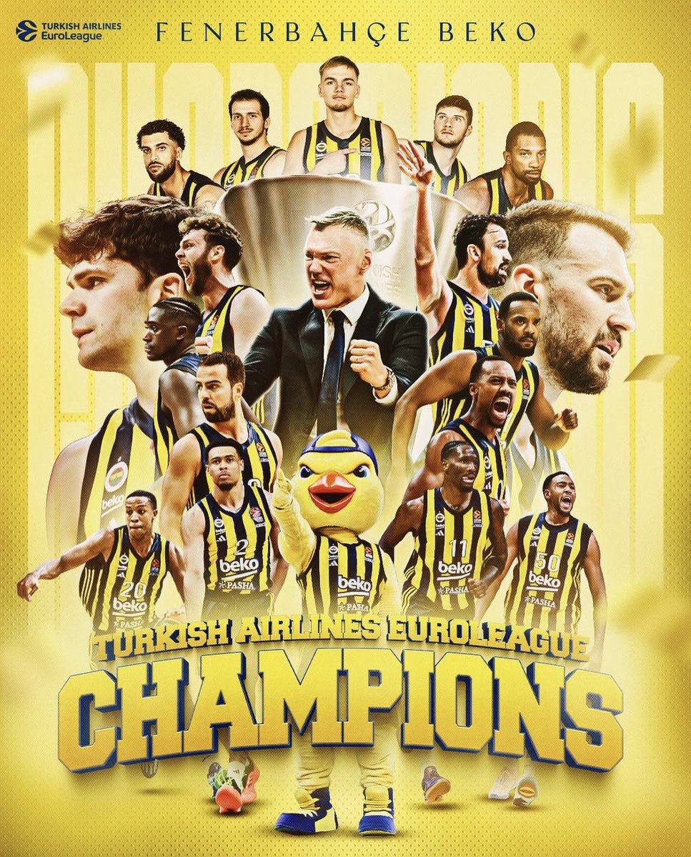 🏆 FENERBAHÇE 2. KEZ AVRUPA’NIN EN BÜYÜĞÜ 👏👏
 #finalfour2025 #Euroleague #FenerbahceBeko