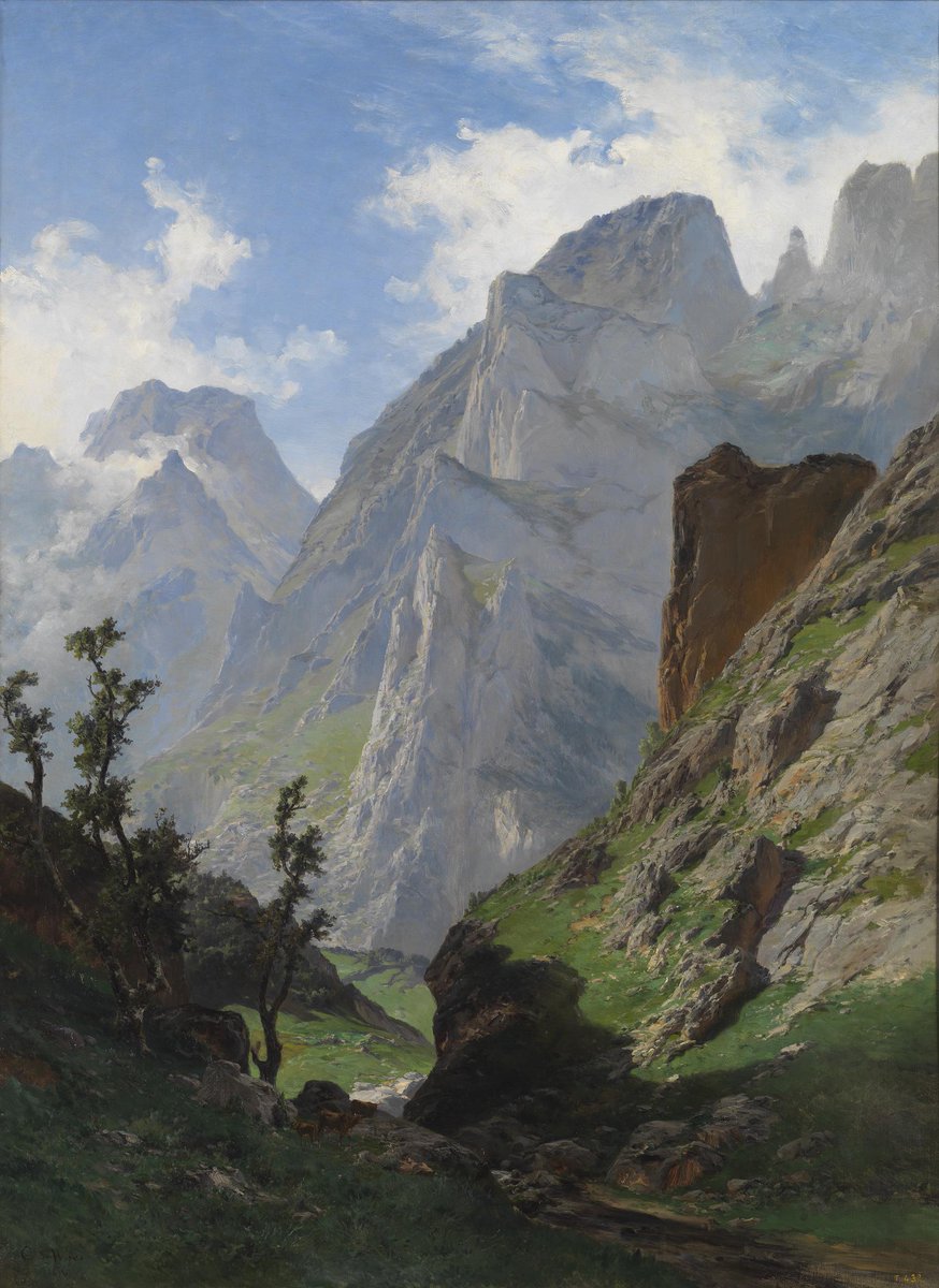 Carlos de Haes - "The Mancorbo Canal in the Picos de Europa" (1876)