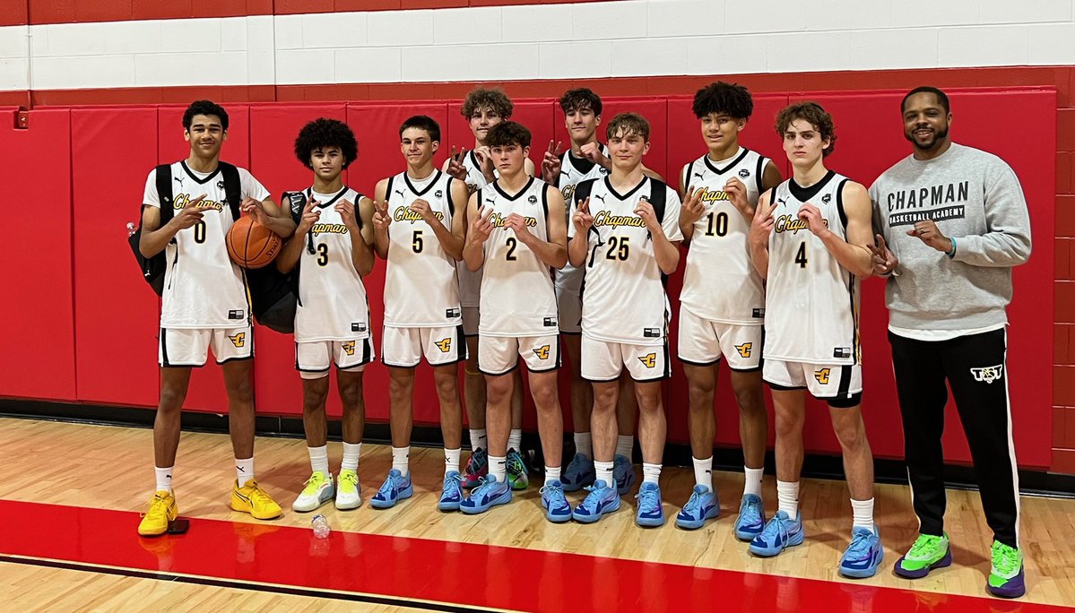 ChapmanBasketballMBB2027 (@cba_2027) on Twitter photo <a href="/academy_chapman/">ChapmanBasketballAcademy</a> PRO16 finishes the spring season 20-0! They finished with a 60-30 blow out win over Team Haliburton PRO16.
<a href="/macemiskel_32/">Mace Miskel</a> 11 pts, 6 ast
<a href="/OliverBelot_25/">Oliver Belot</a> 11 pts
<a href="/colinjulien2027/">Colin Julien</a> 10 pts, 4 Rebs
<a href="/JudeSiikarla/">Jude Siikarla</a> 9 pts
<a href="/Braydonjle09/">Braydon Lowrance-Eischen</a> 7 pts
Can’t wait for July! <a href="/academy_chapman/">ChapmanBasketballAcademy</a> PRO16 finishes the spring season 20-0! They finished with a 60-30 blow out win over Team Haliburton PRO16.
<a href="/macemiskel_32/">Mace Miskel</a> 11 pts, 6 ast
<a href="/OliverBelot_25/">Oliver Belot</a> 11 pts
<a href="/colinjulien2027/">Colin Julien</a> 10 pts, 4 Rebs
<a href="/JudeSiikarla/">Jude Siikarla</a> 9 pts
<a href="/Braydonjle09/">Braydon Lowrance-Eischen</a> 7 pts
Can’t wait for July!