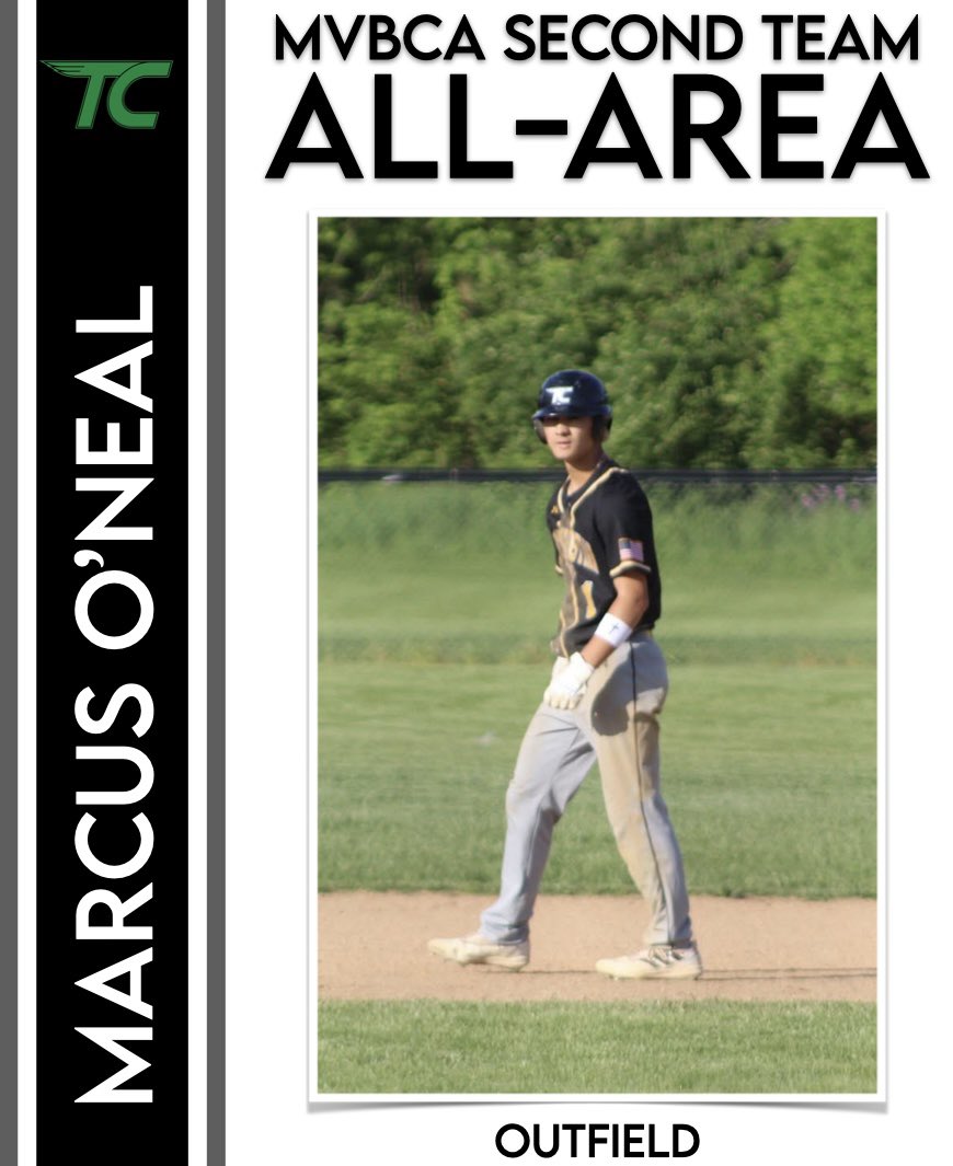 Congrats to Senior Marcus O’Neal who earned 2nd Team All-Area  from <a href="/MVBCA1/">MVBCA</a>!

 #weareTC