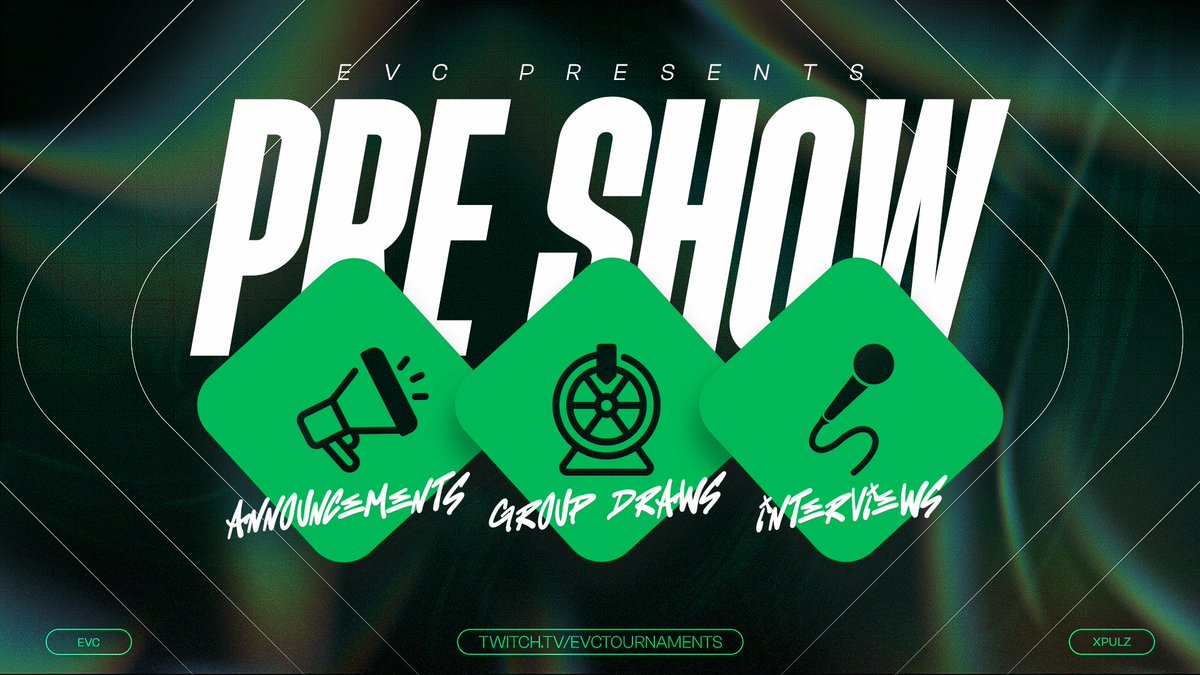 EVC The Surge #4 Pre Show is here! 🔥

- Group Stage Draw
- Interviews
- Key Tournament Announcements &amp; more

Monday, 26 May 2025 18:00 BST -twitch.tv/evctournaments