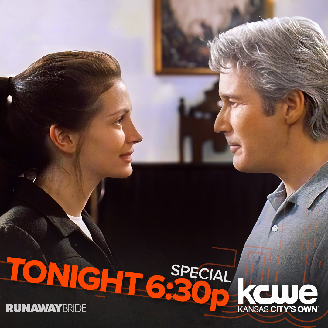 Kansas City's Own KCWE (@kcwetv) on Twitter photo Julia Roberts plays a bride who just can’t commit—until maybe she can. Runaway Bride, TONIGHT at 6:30p on Kansas City's Own KCWE <a href="/kcwetv/">Kansas City's Own KCWE</a> Julia Roberts plays a bride who just can’t commit—until maybe she can. Runaway Bride, TONIGHT at 6:30p on Kansas City's Own KCWE <a href="/kcwetv/">Kansas City's Own KCWE</a>
