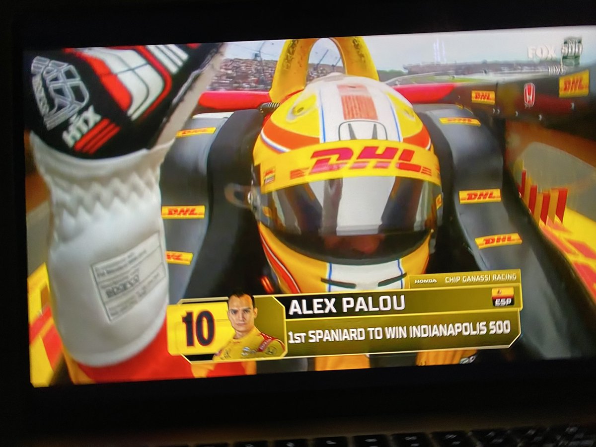 ALEX PALOU

GANADOR DE LAS 500 MILLAS DE INDIANÁPOLIS

COJONES DE TORO

MR PERFECT LO CONSIGUE EN SU AÑO

PRIMERA VEZ QUE UN ESPAÑOL GANA LA CARRERA DE LAS CARRERAS

HISTORIA DEL MOTORPORT

NO PUEDO QUITAR LAS MAYÚSCULAS

ESTOY LLORANDO