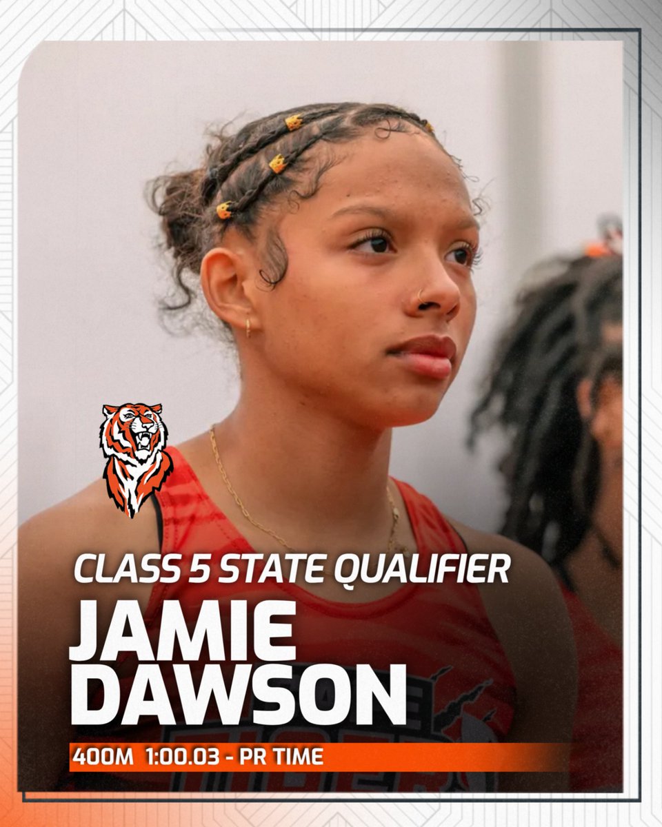 Boom!! Congrats to Jamie on qualifying for the Class 5 State Meet in the Girls 400 with a PR Time of 1:00.03! Just a sophomore, she is a 2 time Class 5 State qualifier! Good luck next weekend Jamie!!!