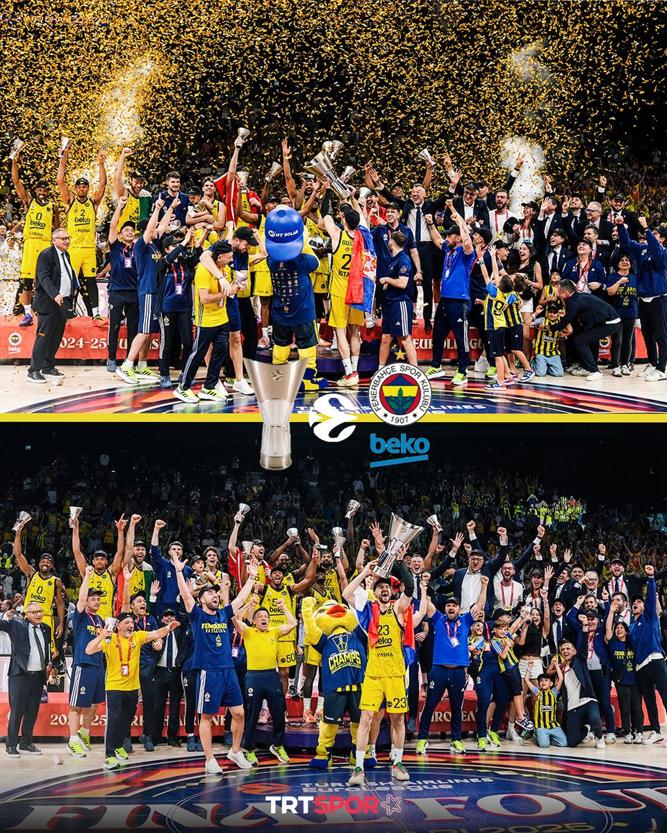 🟡🔵 Coşku durumunu şöyle söyleyelim, coşku durumu bayağı bir yoğun... #FenerbahçeBeko