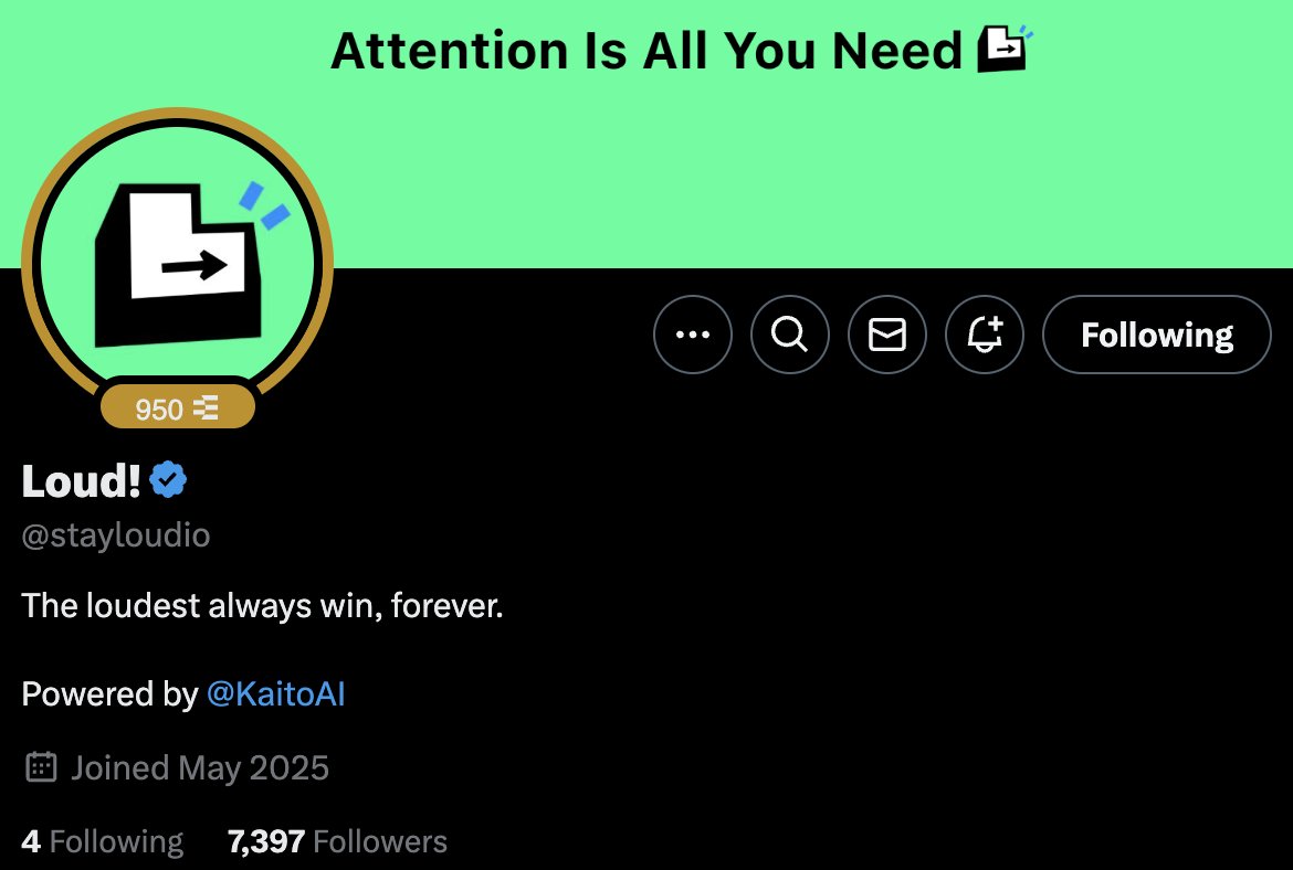 Hydraze420's tweet photo. Looks like @stayloudio is preparing for a mega airdrop.

Not exactly sure how it will work but make sure you are connected to @KaitoAI, following both &amp; have your SOL wallet inputted to KAITO. https://t.co/sgqQsecoQu