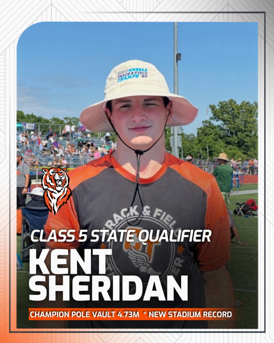 Boom!! Congrats to Kent who was the Sectional Champion in the Pole Vault with a vault of 4.73m (15ft 6.25in) With that height, he also is the Stadium Record holder for Hillsboro in the Vault! Great Job Kent! Go Get'Em next weekend!!!