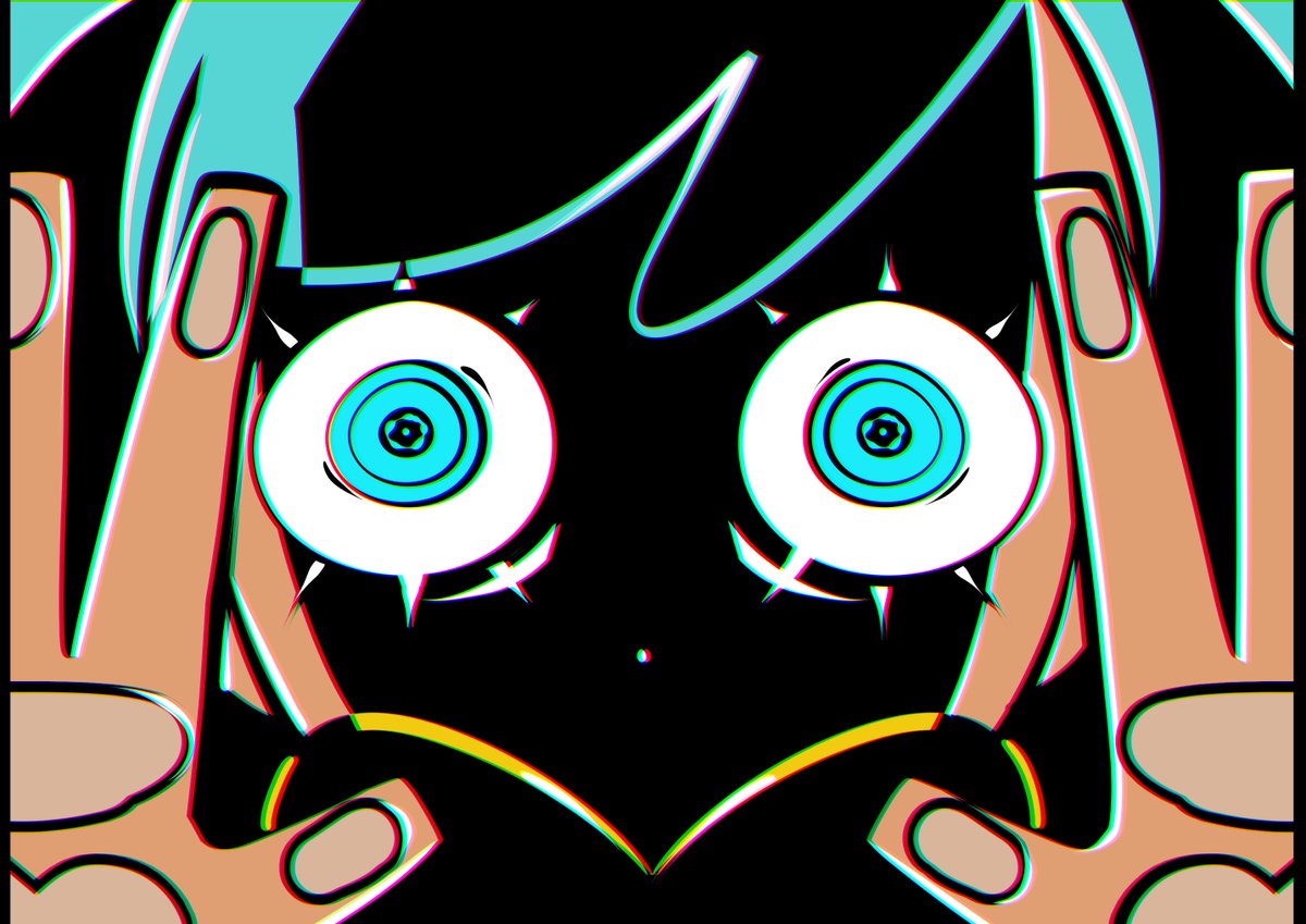 TW: EYE STRAIN Static #初音ミク