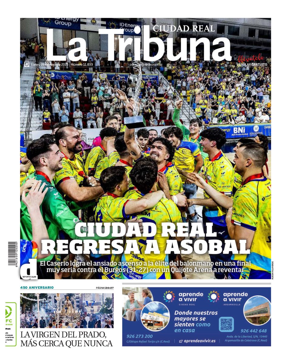 Diego Murillo (@dmurilloher) on Twitter photo Ciudad Real es de Asobal gracias al <a href="/BM_Caserio/">Balonmano Caserío Ciudad Real</a>. Pero la redacción de Deportes de <a href="/LaTribunaCR/">La Tribuna de C.Real</a> también. Especial de 18 páginas para un ascenso histórico. Equipazo de <a href="/egomezpuente/">Eduardo Gómez Puente</a> <a href="/Manuespadas71/">Manuel Espadas</a> <a href="/jmbq24/">Jose Miguel Beldad</a> <a href="/fotosrueda/">Fotos Rueda Villaverde</a> Ciudad Real es de Asobal gracias al <a href="/BM_Caserio/">Balonmano Caserío Ciudad Real</a>. Pero la redacción de Deportes de <a href="/LaTribunaCR/">La Tribuna de C.Real</a> también. Especial de 18 páginas para un ascenso histórico. Equipazo de <a href="/egomezpuente/">Eduardo Gómez Puente</a> <a href="/Manuespadas71/">Manuel Espadas</a> <a href="/jmbq24/">Jose Miguel Beldad</a> <a href="/fotosrueda/">Fotos Rueda Villaverde</a>