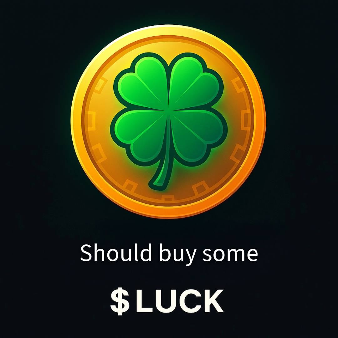 <a href="/traderpow/">pow🧲</a> <a href="/RowdyCrypto/">R💫WDY</a> what all we need is $LUCK + skill the magic word! 🍀 

Join the community and spread the Luck! 

Tg:   t.me/LUCK_Telegram

CA: Ak1StSUAardZ157jSQu4hMkkoPFiUowttuowUeompump