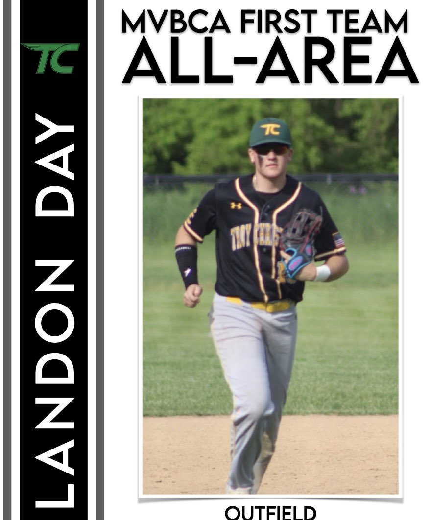 Congrats to Junior <a href="/landon_day20/">Landon Day</a> who earned 1st Team All-Area  from <a href="/MVBCA1/">MVBCA</a>!

#weareTC