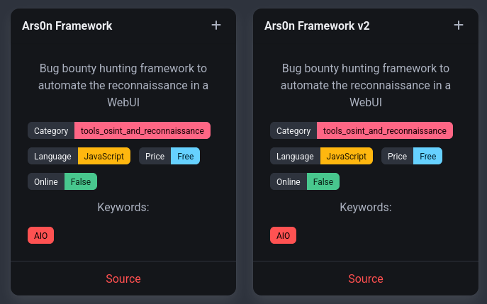 rawsec_cyber's tweet image. New tools were added on the #Rawsec #Cybersecurity Inventory

@noraj_rawsec added

📌 grepmarx by @fxbru at @orangecyberdef
📌 rdp2tcp by VYSE V.E.O
📌 Ars0n Framework by @rs0n_live
📌 haveibeenbreached by @keepitcloaked

inventory.raw.pm