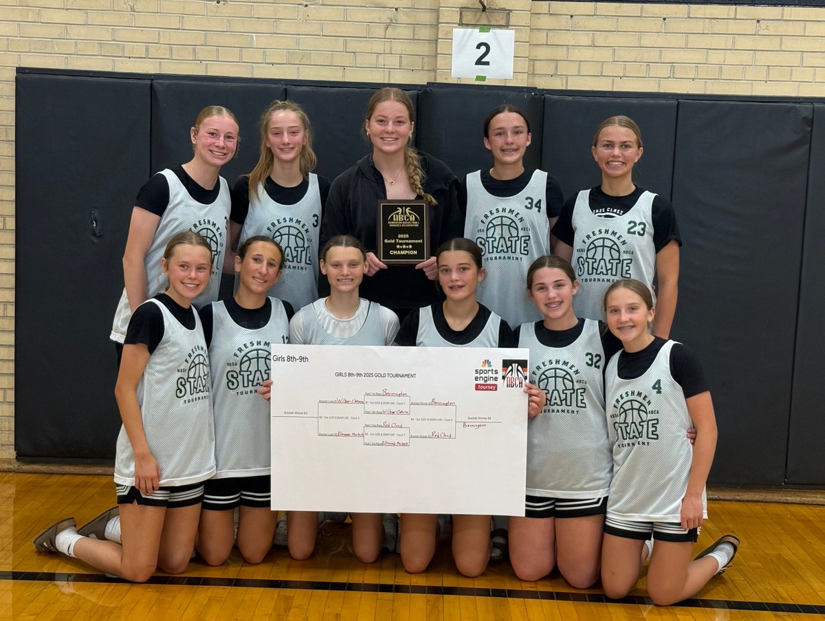 NBCA (@nbca_coaches) on Twitter photo Congratulations Bennington Badgers! 2025 NBCA Freshman State Tournament Champions!
<a href="/bhsbadgersgbb/">Bennington Girls Basketball</a>
tourneymachine.com/Public/Results… Congratulations Bennington Badgers! 2025 NBCA Freshman State Tournament Champions!
<a href="/bhsbadgersgbb/">Bennington Girls Basketball</a>
tourneymachine.com/Public/Results…