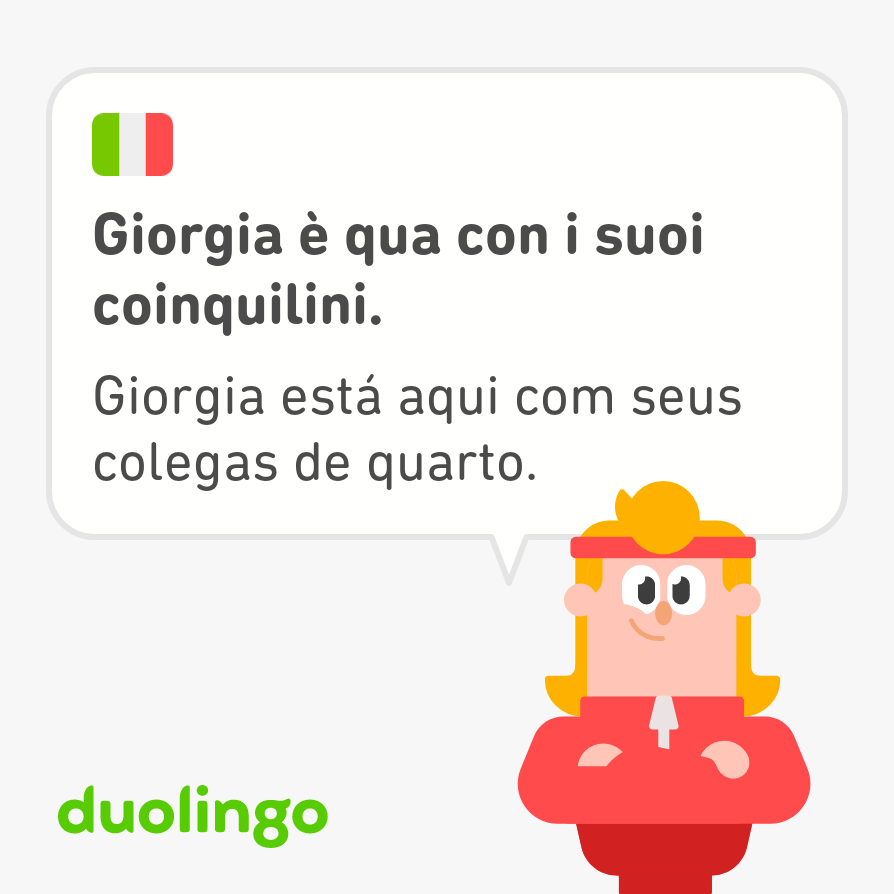 cwfernandes's tweet image. Saúde mental: aprender um novo idioma depois de adulto, reduz em até 30% a probabilidade de ter doenças neurodegenerativas!

Hoje tive mais uma aula fantástica de ITALIANO e tive um aproveitamento sensacional 🙂

🇮🇹🇮🇹🇮🇹🇮🇹🇮🇹🇮🇹

#italiano #ItalianClass #duolingo #saudemental