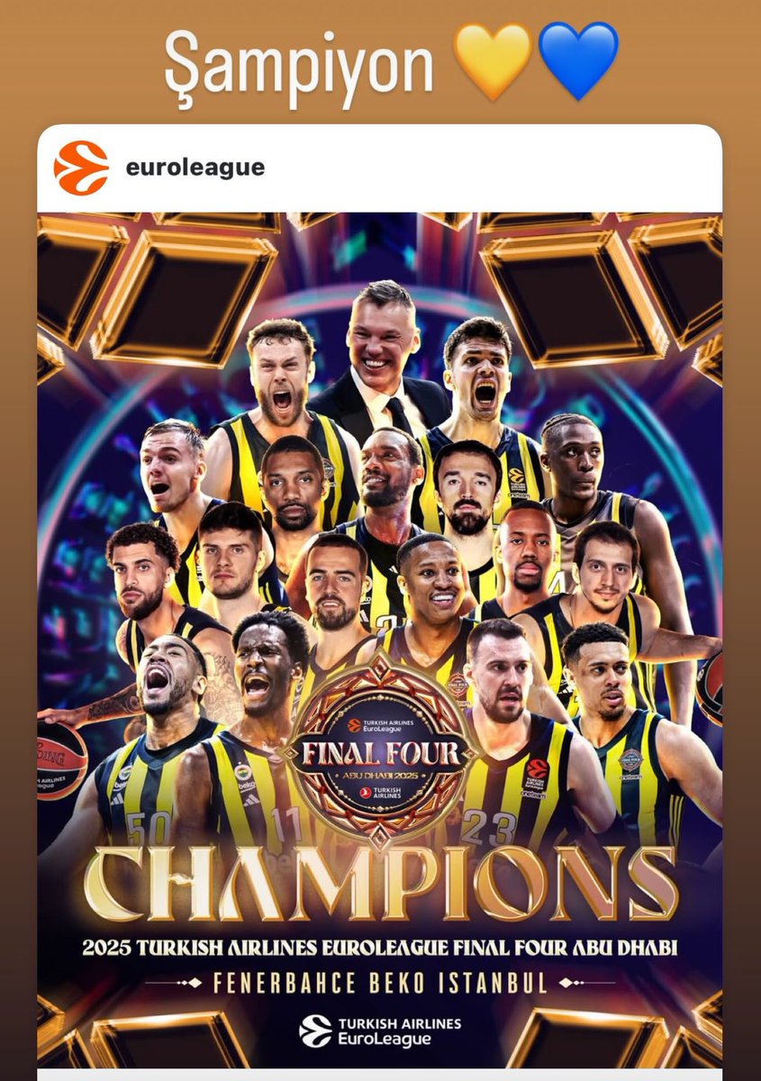 cas_per00's tweet image. Avrupa’nın en büyüğü 💛💙
#FenerbahceBeko 
#finalfour2025
#EuropaLeagueFinal