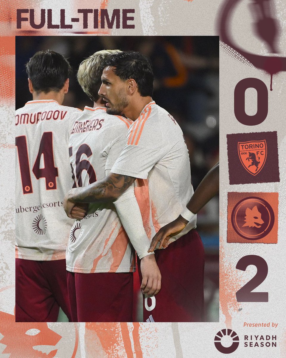 ⏱ | We wrap up the season with a win!

Forza Roma 🐺

#ASRoma #TorinoRoma