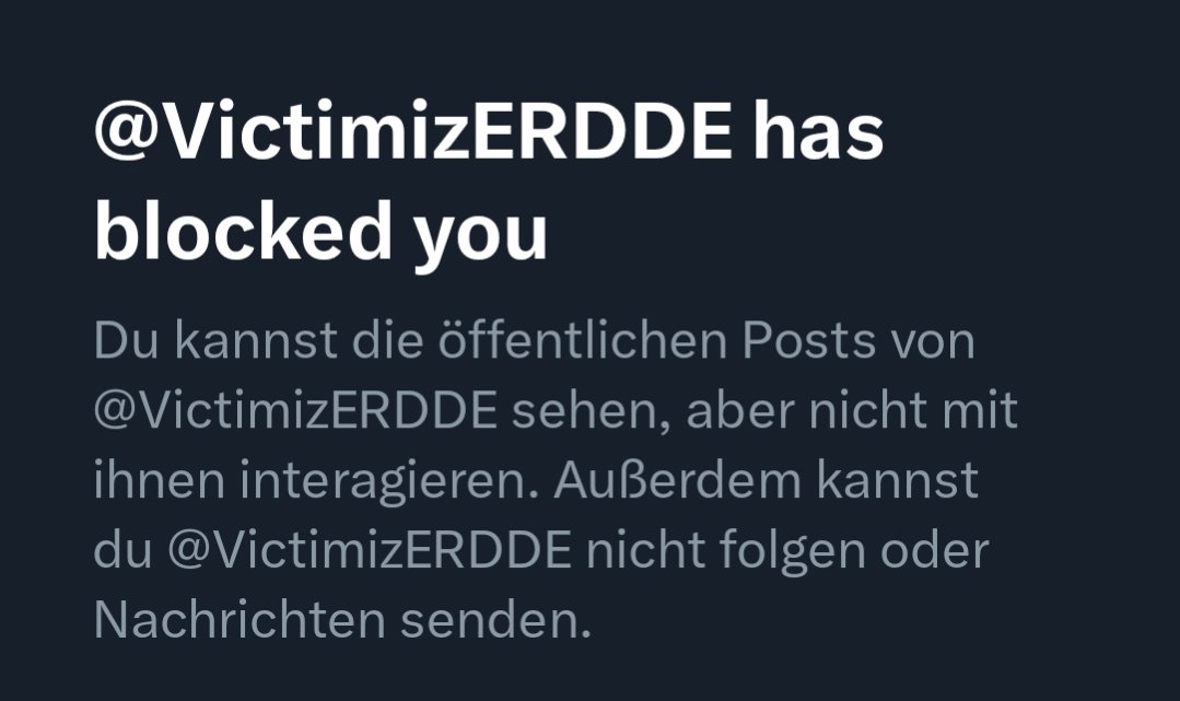 Erst so einen Schwachsinn schreiben und dann gleich blocken. 
Ein echter #Patridiot, der sogar auf die deutsche Sprache scheißt. 
Was soll man dazu nur sagen? 
Die meisten Ausländer hier sind bei weitem bessere Deutsche. 🤷