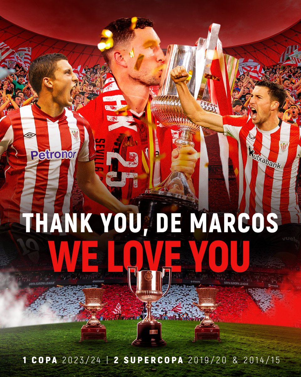 ❤️‍🔥 𝑫𝑬 𝑴𝑨𝑹𝑪𝑶𝑺 

🦁 "Athletic is more than football, it's family."

We love you, Oscar. 

#MilaEskerDeMarcos #AthleticClub 🔴⚪