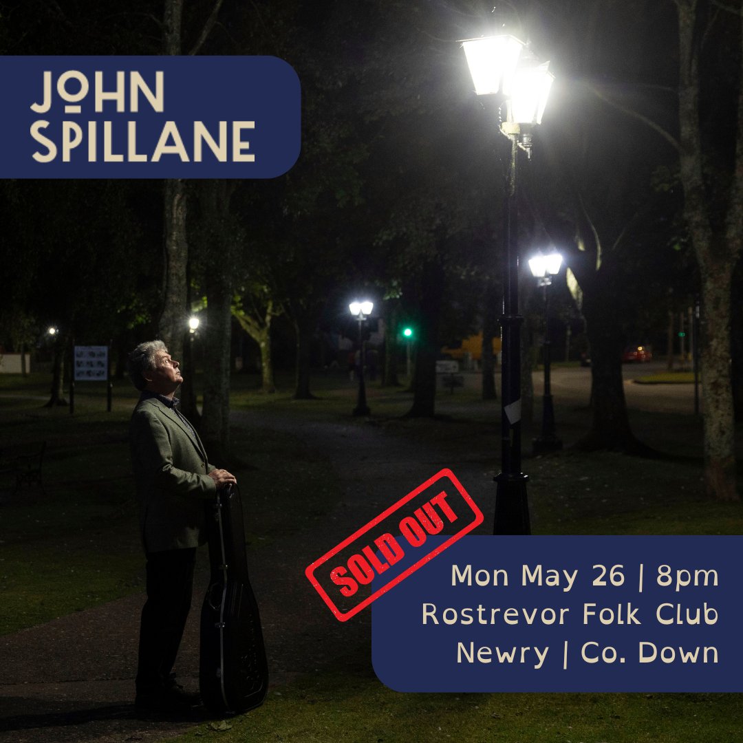 My gig at The Rostrevor Inn tonight is SOLD OUT! See ye there!

#JohnSpillane #newrygigs #irishmusic #folkmusic
