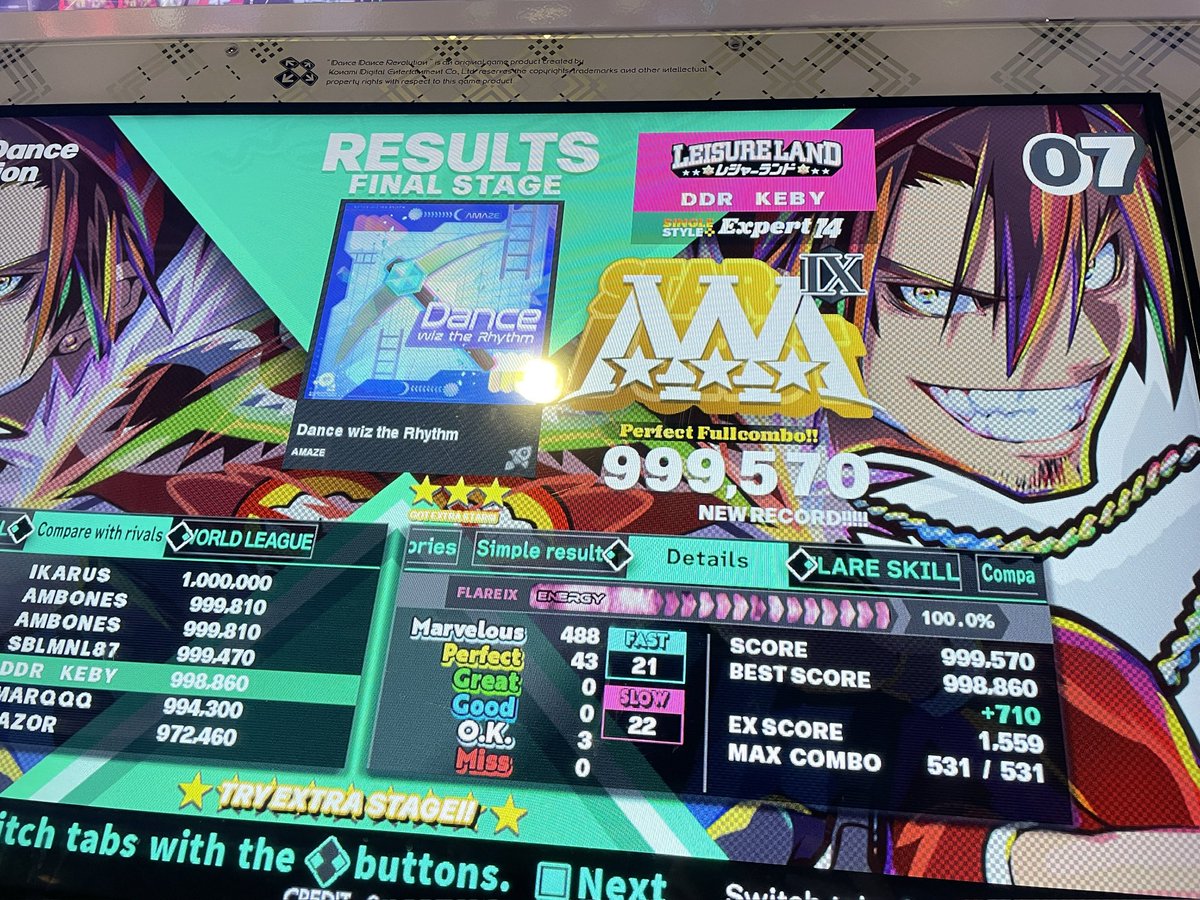 ddrkeby's tweet image. IT’S OVER!!! 14 gold lamp acquired! #DDR_WORLD thank you to everyone who pushed me towards this!