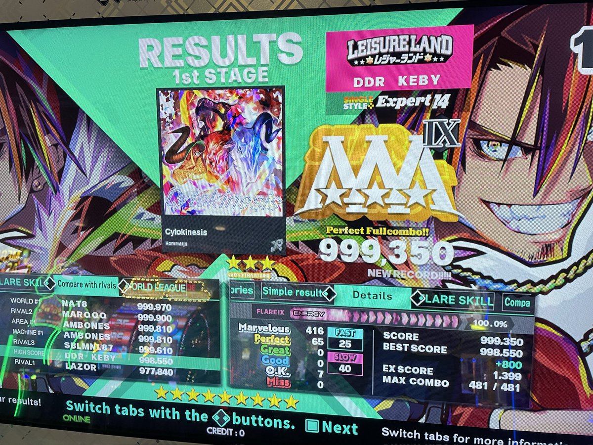 ddrkeby's tweet image. IT’S OVER!!! 14 gold lamp acquired! #DDR_WORLD thank you to everyone who pushed me towards this!