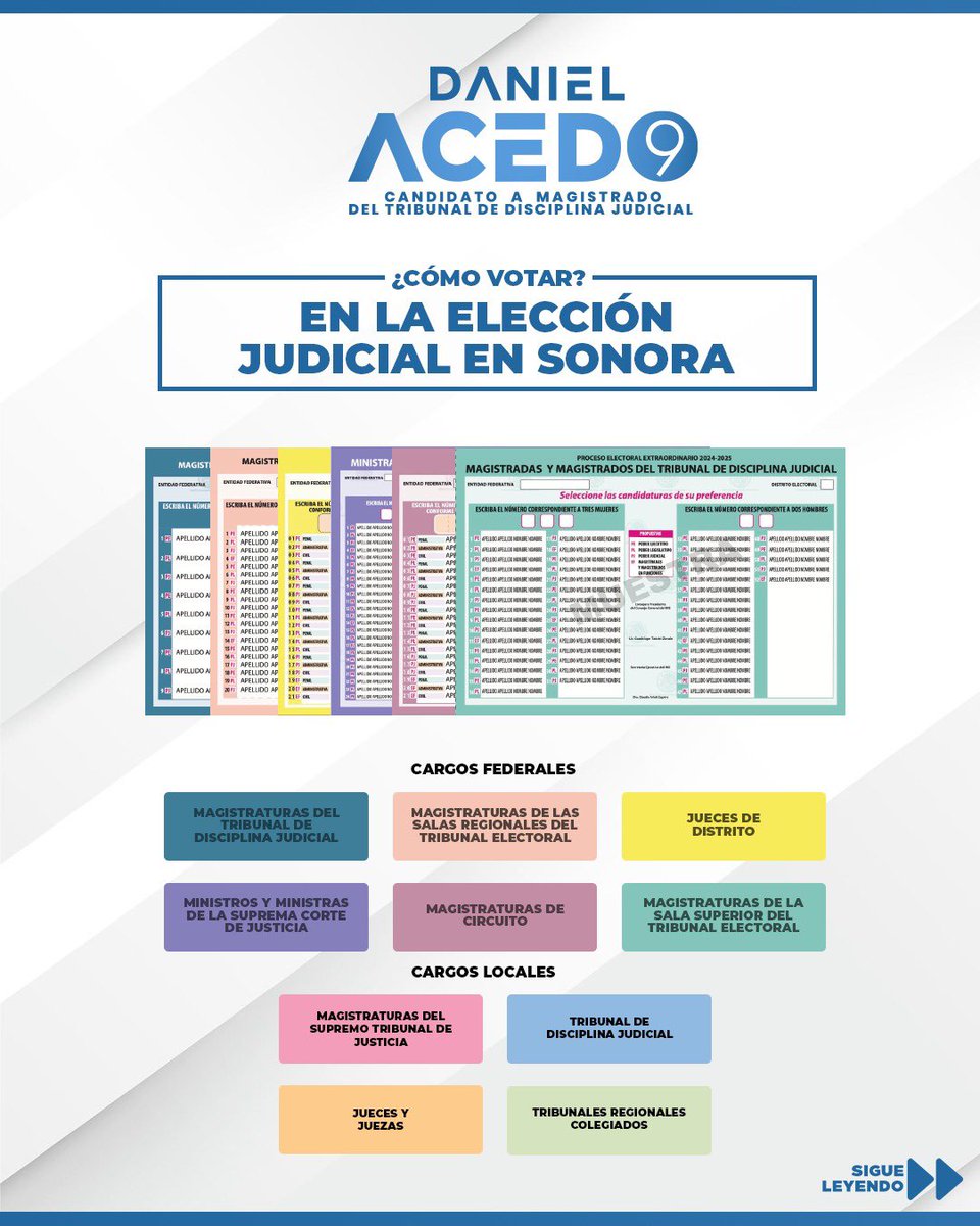 danielacedo2025's tweet photo. Tutorial para votar este 1 junio. 🗳️ #Vota09 #VotaDanielAcedo #TransformemosElPoderJudicial #Sonora #Elecciones2025 https://t.co/lPDL0GmMBH