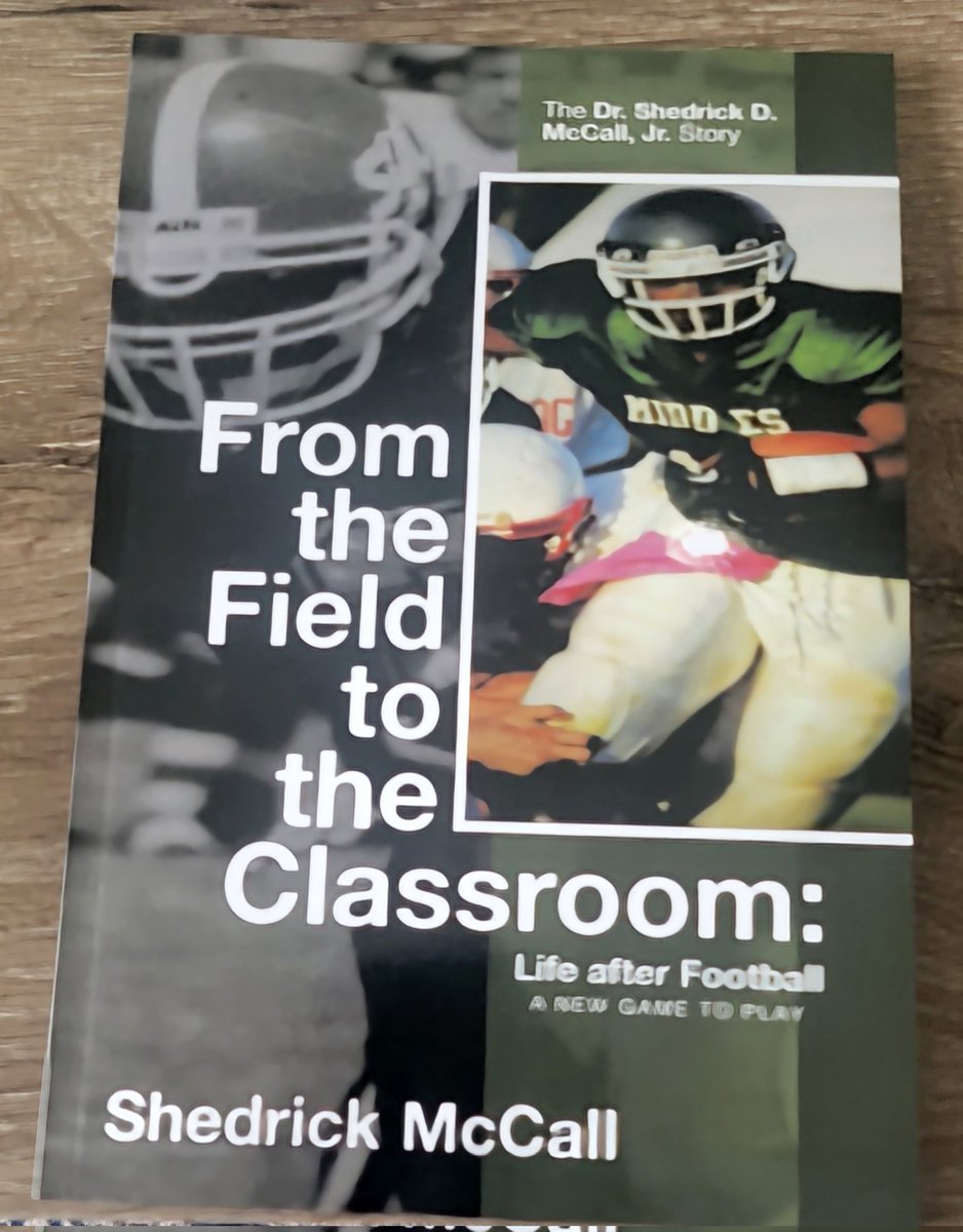 Got mine, get yours, #LiteracyMatters #AtheleticExcellence 🎓🏈 <a href="/MccallShedrick/">Dr. Shedrick “Sheddy” McCall (RB Coach)</a>