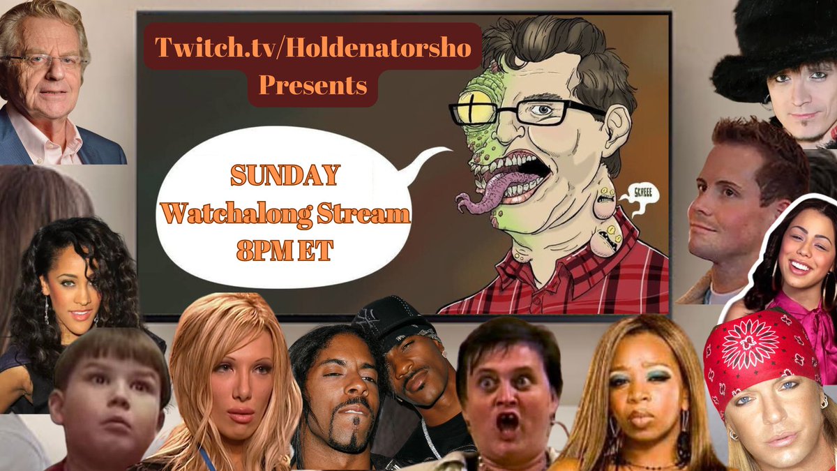 TODAY!!! Join us for the SUNDAY WATCHALONG!!! 8PM EST only on twitch.tv/holdenatorsho