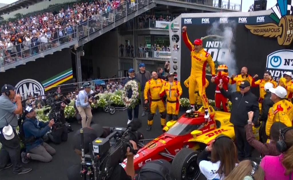 pablodeamil's tweet photo. @AlexPalou ganador de indianapolis 500!!!!! Primer español en conseguirlo. #Indianapolis500. What a beast! https://t.co/Ca0gbqYu6B