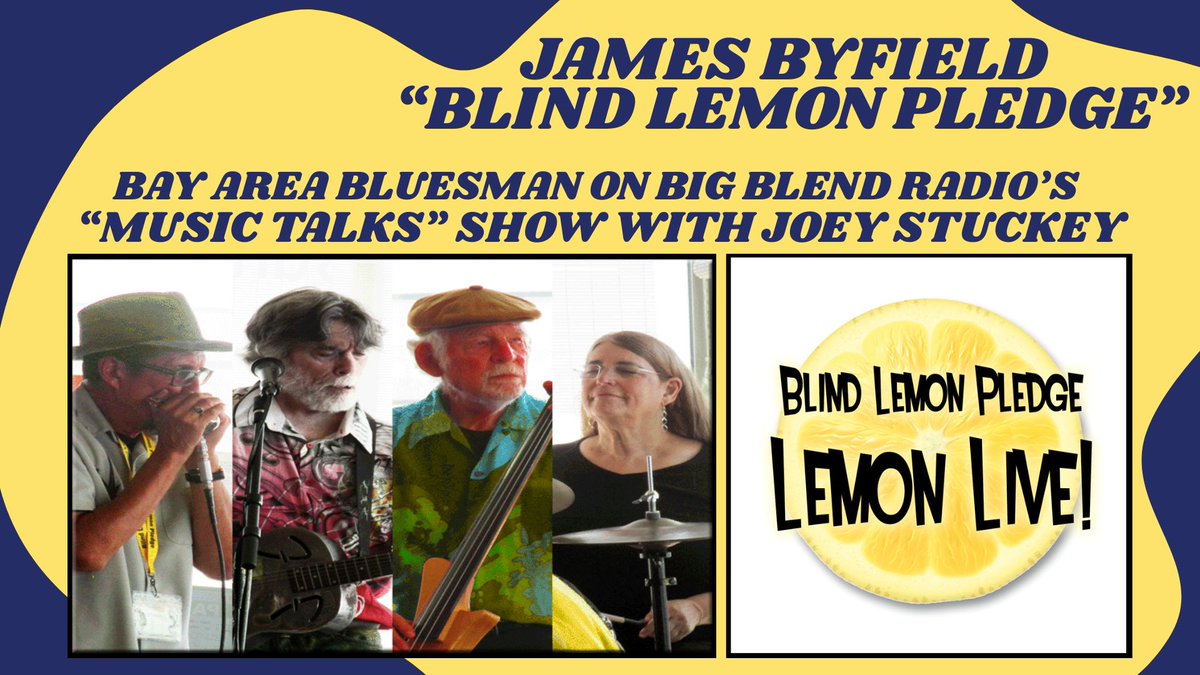 Big Blend Radio & Magazines (@bigblendmag) on Twitter photo On #BigBlendRadio now, w/ cohost Joey Stuckey <a href="/Jstuckeymusic/">Joey Stuckey</a>, award-winning bluesman Blind Lemon Pledge (James Byfield) talks about his new live acoustic blues album Lemon Live! Listen: youtu.be/grQtN0bzGYc?fe⦠#bluesmusic #livealbum #musicpodcast On #BigBlendRadio now, w/ cohost Joey Stuckey <a href="/Jstuckeymusic/">Joey Stuckey</a>, award-winning bluesman Blind Lemon Pledge (James Byfield) talks about his new live acoustic blues album Lemon Live! Listen: youtu.be/grQtN0bzGYc?fe⦠#bluesmusic #livealbum #musicpodcast