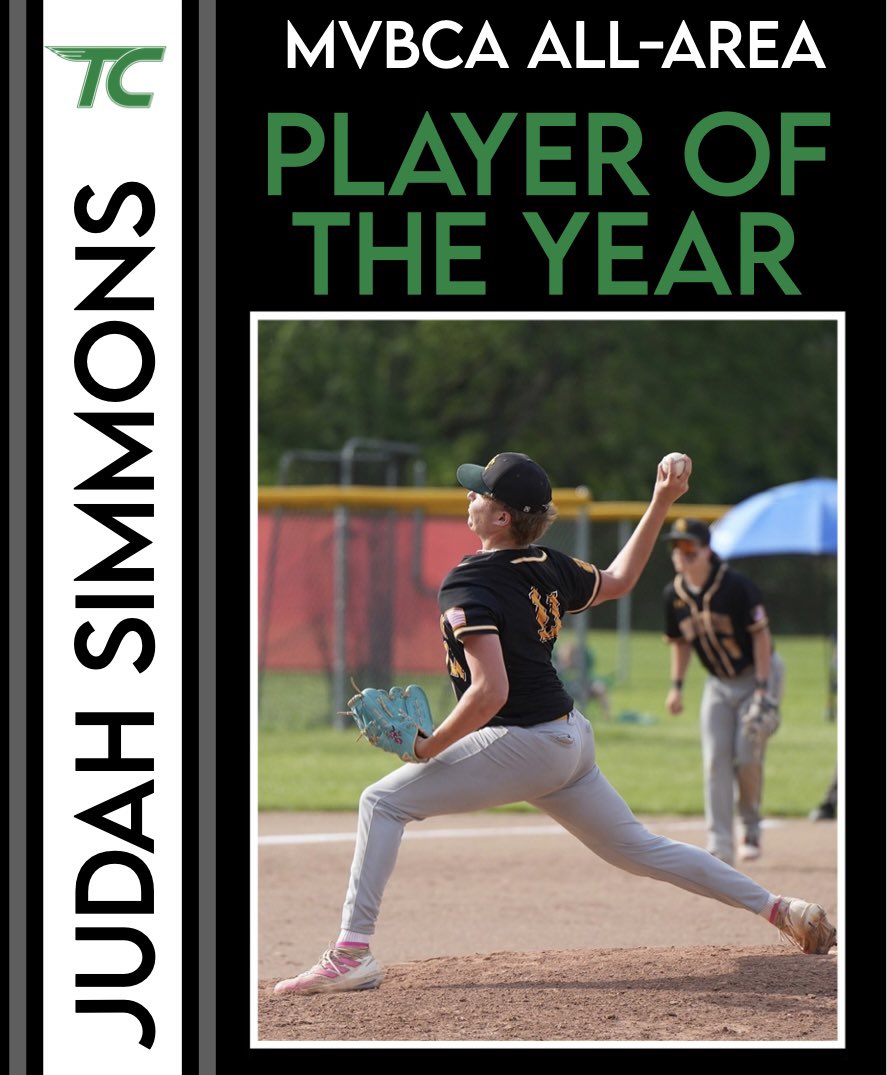 Congrats to Senior <a href="/simmons_judah/">Judah Simmons</a> who earned D-VI All-Area Player of the Year from <a href="/MVBCA1/">MVBCA</a>!