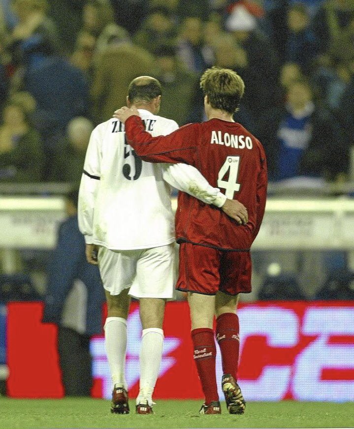 Xabi Alonso when asked about his sporting hero: 

“Zinedine Zidane. What he could do with a football is a dream for most of us.”