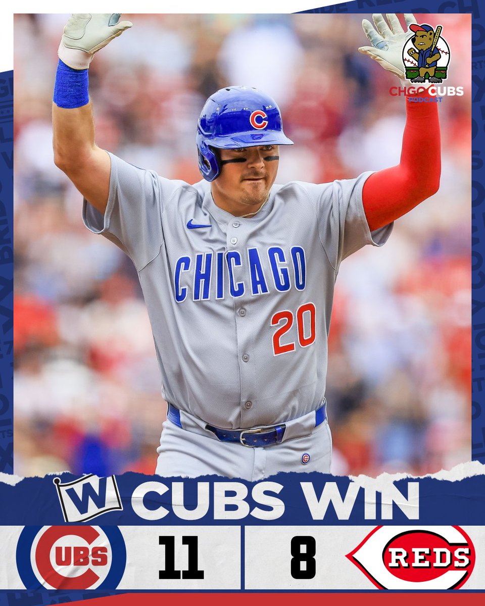 CHGO Cubs (@chgo_cubs) on Twitter photo THE COMEBACK CUBS!
Cubs once trailed 8-3, win it behind HUGE hits from Nico Hoerner, Reese McGuire, and Seiya Suzuki!
Postgame with <a href="/LukeStuckmeyer/">Luke Stuckmeyer</a>, <a href="/cody_chgo/">Cody Delmendo</a>, and <a href="/Wells15Kevin/">Kevin Wells</a> starts NOW! 👇👇👇
youtube.com/live/-BRuuBiw8… THE COMEBACK CUBS!
Cubs once trailed 8-3, win it behind HUGE hits from Nico Hoerner, Reese McGuire, and Seiya Suzuki!
Postgame with <a href="/LukeStuckmeyer/">Luke Stuckmeyer</a>, <a href="/cody_chgo/">Cody Delmendo</a>, and <a href="/Wells15Kevin/">Kevin Wells</a> starts NOW! 👇👇👇
youtube.com/live/-BRuuBiw8…