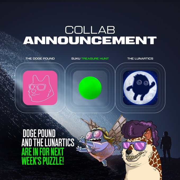 Next week people have the chance to win a Lunartic and a Doge! 

If you want to win hmu and I'll help on the puzzle! 🤝