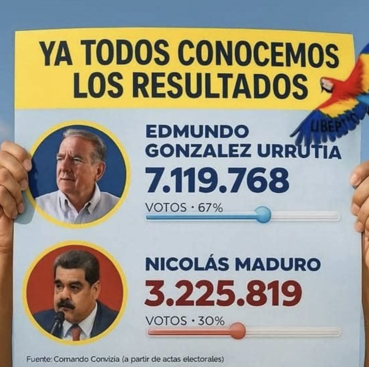 Estos son los resultados.