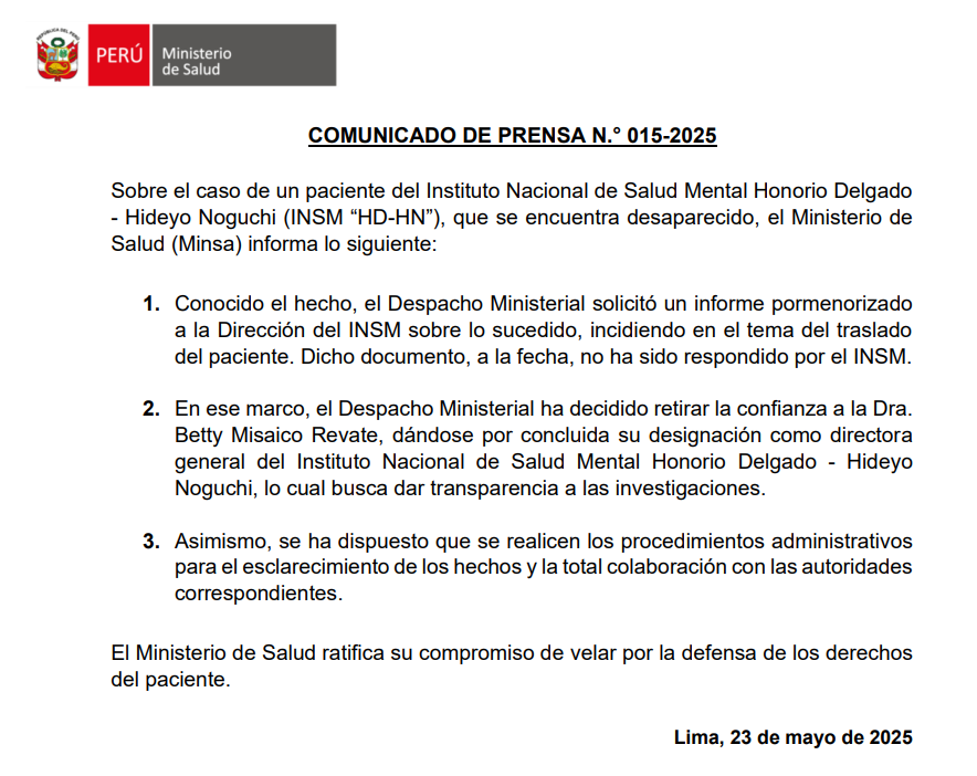 saludconlupa's tweet photo. 🚨 Saulo Ampuero, de 21 años, vive con esquizofrenia. Fue dado de alta del Instituto Nacional de Salud Mental Honorio Delgado – Hideyo Noguchi y trasladado por personal en ambulancia a una vivienda equivocada. 

Desde ese momento, está desaparecido.
📞 Si lo  viste: 926 197 664🧵 https://t.co/fobuDUnzYn
