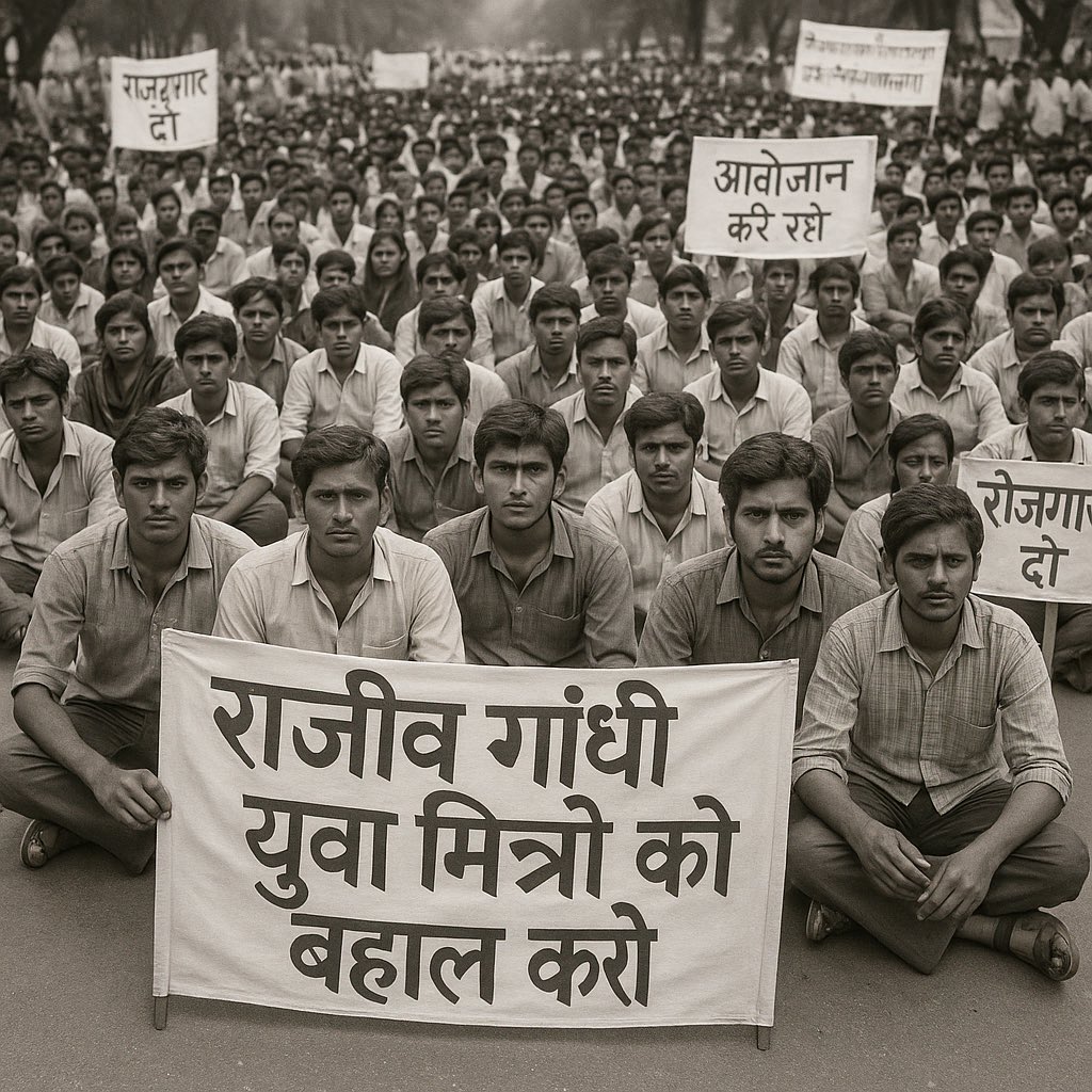RympRajasthan's tweet photo. सरकार की जनकल्याणकारी योजनाओं को गांव-गांव गली गली मोहल्ले मोहल्ले में पहुंचाकर वंचित वर्ग को लाभ दिलाकर आखिर क्या गुनाह किया युवा मित्रों ने , युवा मित्रों को अटल प्रेरक बनाकर रोजगार दो।#सुसाइड_को_मजबूर_युवा_मित्र 
- @RympRajasthan 
- @BhajanlalBjp 
- @RajCMO https://t.co/QlhYXYfBLd
