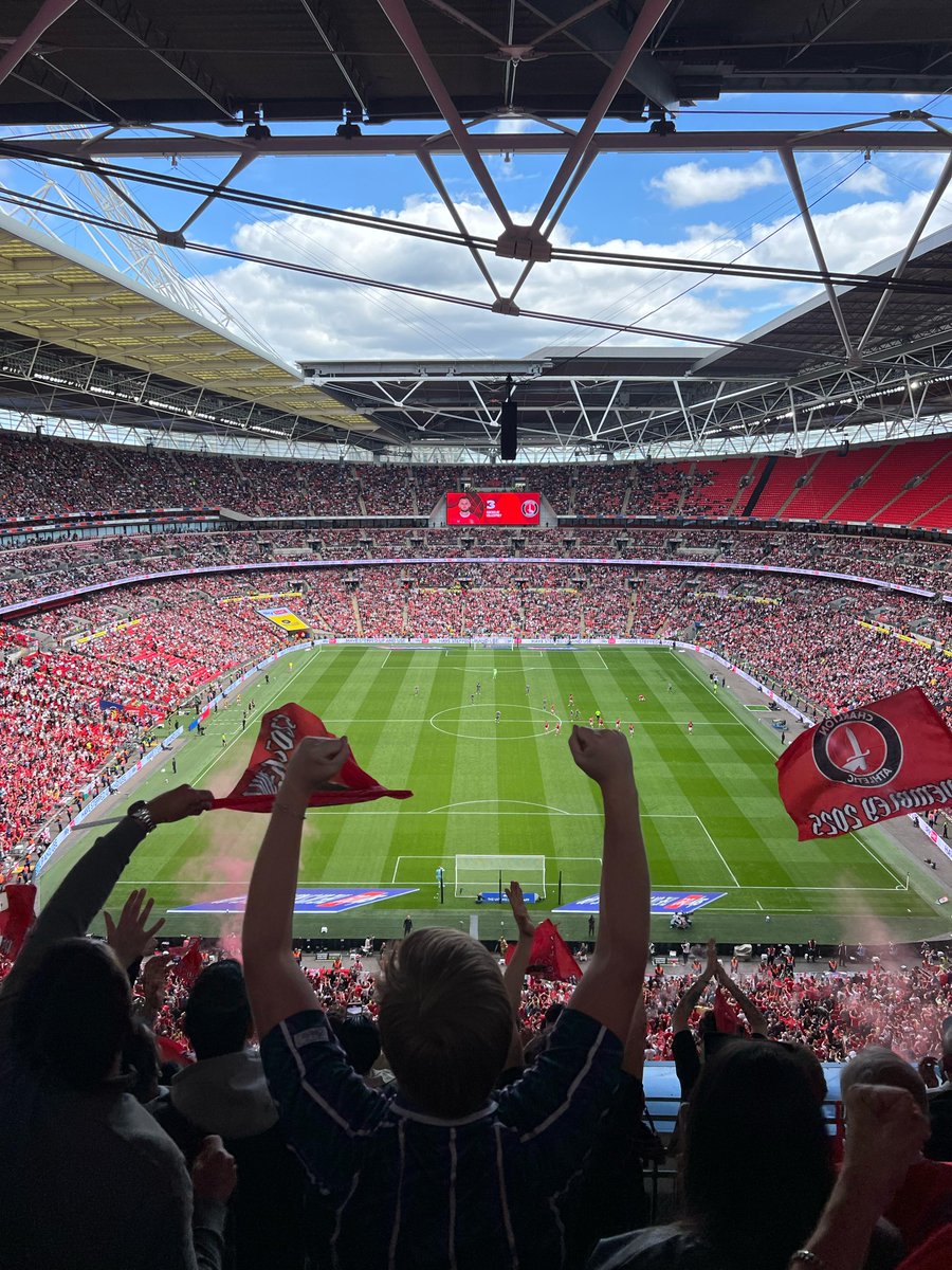 Football can give you the highest of highs ... amazing day out for four of us and 39,996 other Charlton fans #Charlton