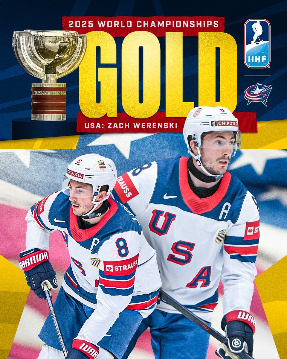 Z'S BRINGIN' HOME GOLD! 🥇

Congrats to Zach and <a href="/usahockey/">USA Hockey</a> on their first #mensworlds championship!