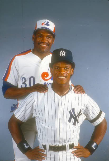 BBGreatMoments's tweet image. Tim Raines and Rickey Henderson.