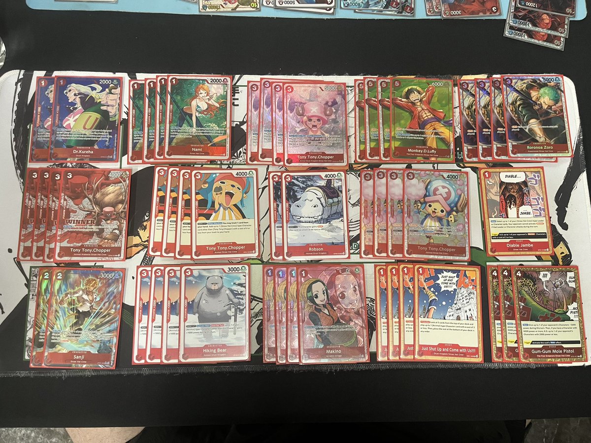 Won my store treasure cup w/ Zooro. Had to use my brain last two rounds, otherwise all good games. 

Belo Betty L 🎲 1st / W
GP Luffy W🎲 2nd / W
GP Luffy W 🎲 2nd / W
Enel L 🎲 1st / W
Shanks L  🎲 2nd / W

<a href="/OrangeSamuraiD/">OrangeSamuraiD</a>