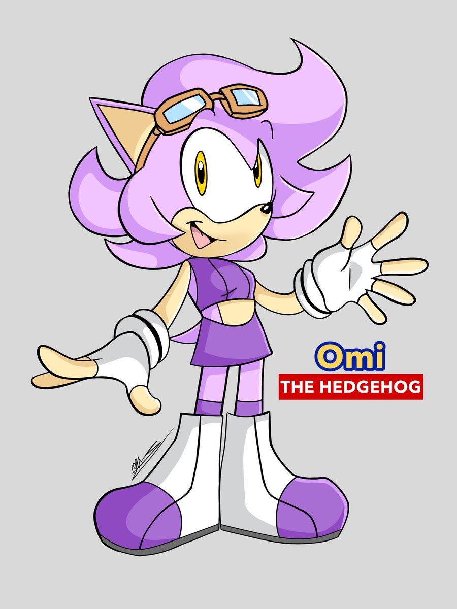 silvers_rings's tweet image. Updated design for my #SonicTheHedgehog oc 👍