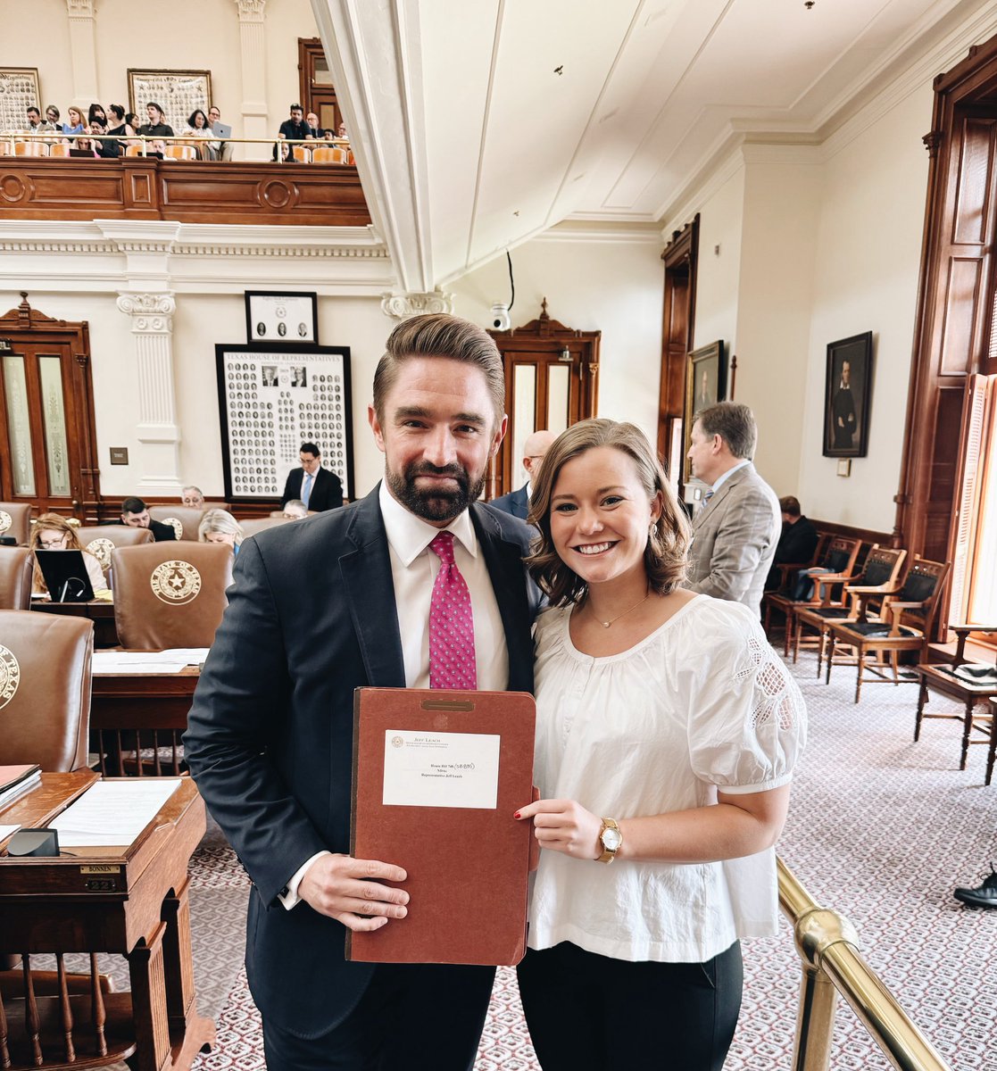 Caroline Fairly for Texas (@fairlyfortexas) on Twitter photo What an honor to support SB 835 - Trey’s Law - this afternoon as it officially passed the Texas House! This bill is a major step towards protecting victims of sexual abuse from predatory NDA’s. Thank you for bringing this forward, <a href="/leachfortexas/">Jeff Leach</a> & <a href="/AngelaPaxtonTX/">Senator Angela Paxton</a>.
This bill was What an honor to support SB 835 - Trey’s Law - this afternoon as it officially passed the Texas House! This bill is a major step towards protecting victims of sexual abuse from predatory NDA’s. Thank you for bringing this forward, <a href="/leachfortexas/">Jeff Leach</a> & <a href="/AngelaPaxtonTX/">Senator Angela Paxton</a>.
This bill was